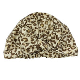 Tubi - Stylish Black and White Stripe Pattern Bow Shower Cap with Adjustable Elastic Band for Long and Thick Hair