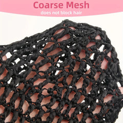 Tubi Breathable Mesh Sleeping Cap – 1-3 Pack Black Hair Net for Night, Protective Bonnet for Natural Hair – Lightweight & Stretchy (Daily Use)