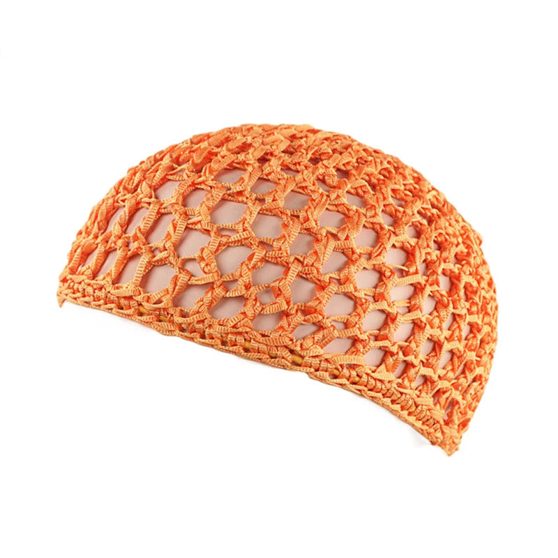 TubiSilk™  1pc Mesh Sleep Bonnet – Breathable Crochet Hair Net Cap for Women; Nighttime Hair Protection
