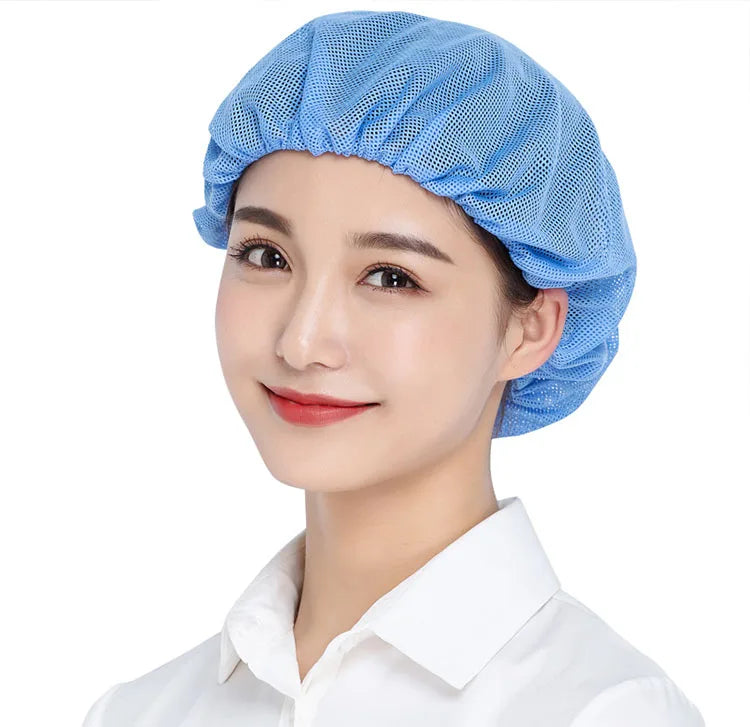 Tubi Premium Breathable Mesh Work Hat – Lightweight Non-Slip Bakery Cap, Chef & Workshop Hat for Cooking, Baking, Food Service (Multicolor)