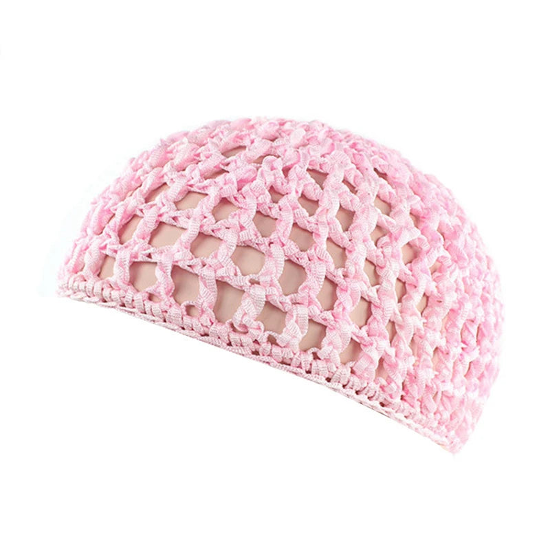 TubiSilk™  1pc Mesh Sleep Bonnet – Breathable Crochet Hair Net Cap for Women; Nighttime Hair Protection