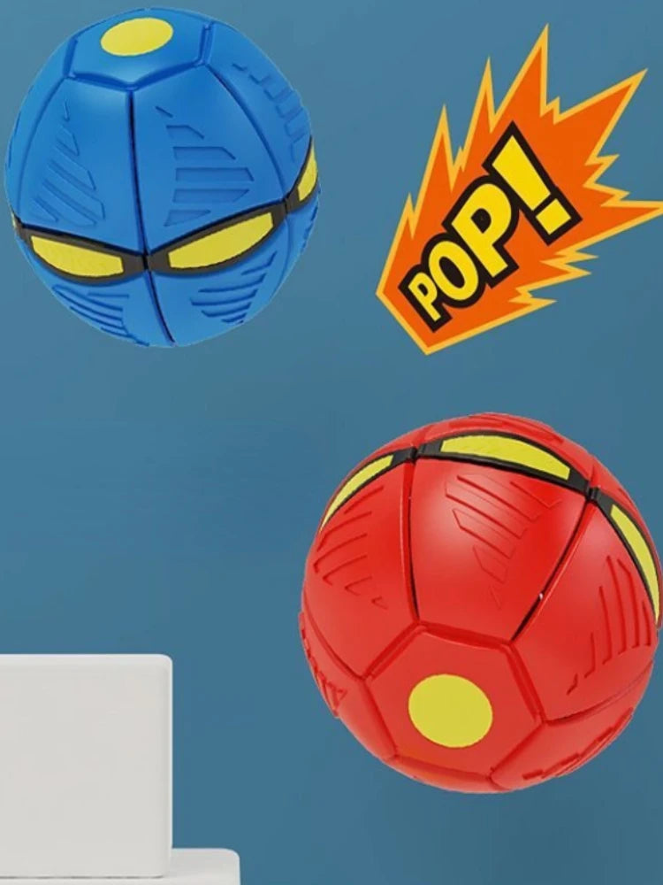 Flying UFO Kids Flat Throw Disc Ball  Magic Balls with For Children's Toy Balls Boy Girl Outdoor Sports Toys Gift Flat Ball