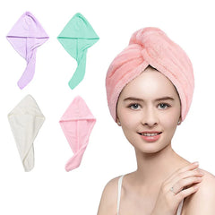 Coral Velvet Head Wrapping Towel Thickened High Density Hair Drying Cap Bathroom Supplies Durable Water-absorbent Quick-drying