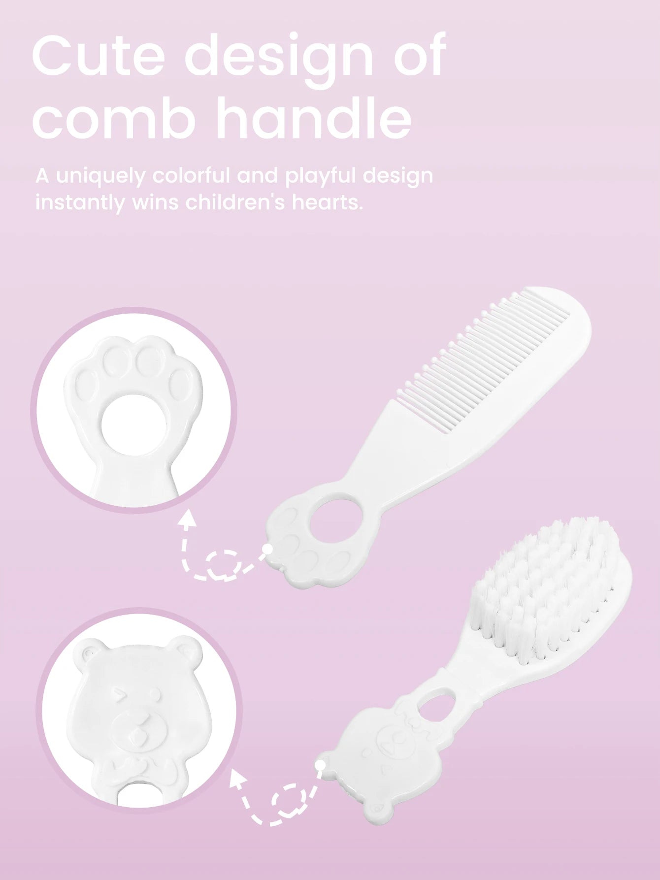 Tubi Baby Grooming Kit, 4-in-1 Essential Care Set with Safety Scissors, Nail Clippers, Brush, Comb, BPA-Free Tools for Ages 1-6 Years