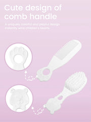 Tubi Baby Grooming Kit, 4-in-1 Essential Care Set with Safety Scissors, Nail Clippers, Brush, Comb, BPA-Free Tools for Ages 1-6 Years