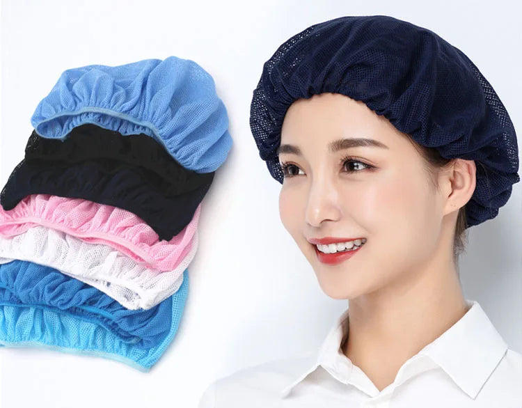 Tubi Premium Breathable Mesh Work Hat – Lightweight Non-Slip Bakery Cap, Chef & Workshop Hat for Cooking, Baking, Food Service (Multicolor)