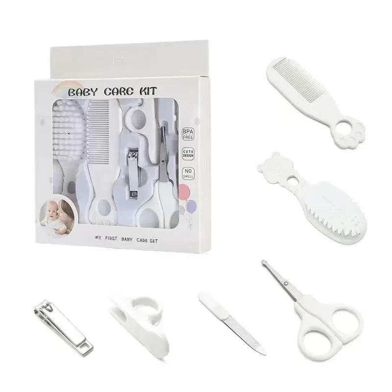 Tubi Baby Grooming Kit, 4-in-1 Essential Care Set with Safety Scissors, Nail Clippers, Brush, Comb, BPA-Free Tools for Ages 1-6 Years