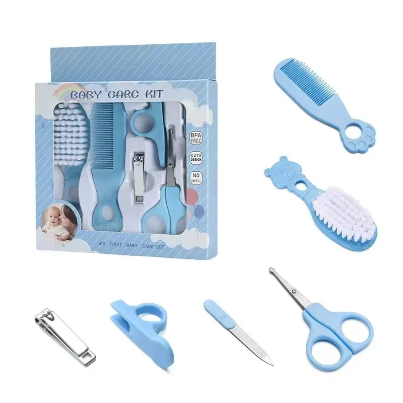 Tubi Baby Grooming Kit, 4-in-1 Essential Care Set with Safety Scissors, Nail Clippers, Brush, Comb, BPA-Free Tools for Ages 1-6 Years
