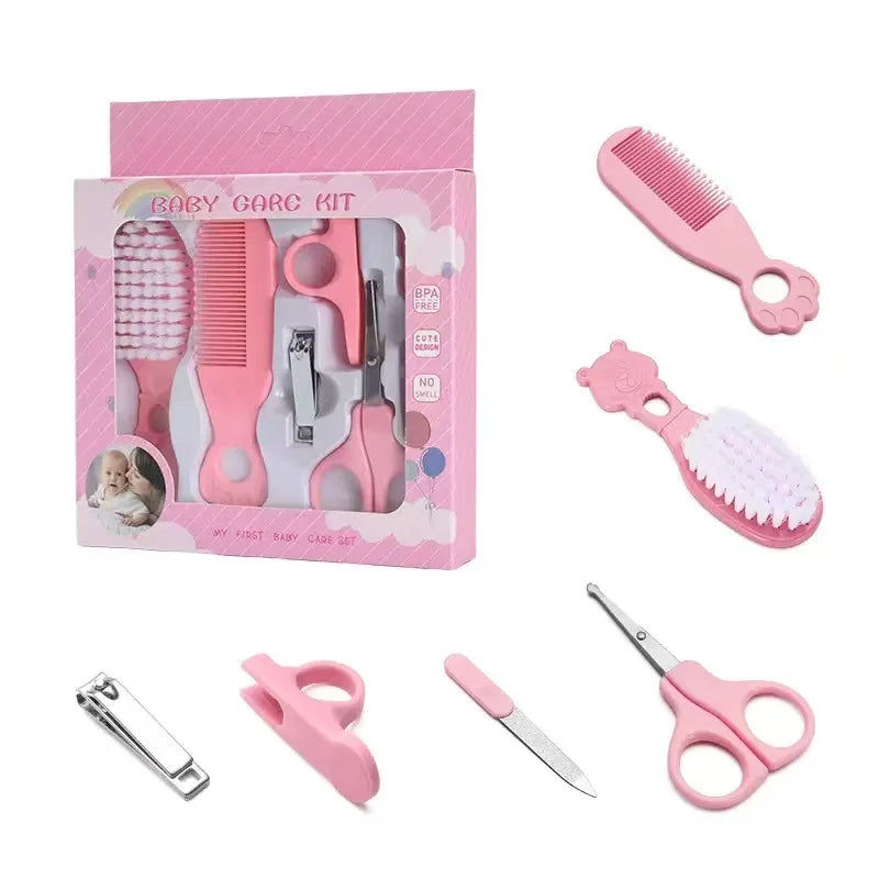 Tubi Baby Grooming Kit, 4-in-1 Essential Care Set with Safety Scissors, Nail Clippers, Brush, Comb, BPA-Free Tools for Ages 1-6 Years