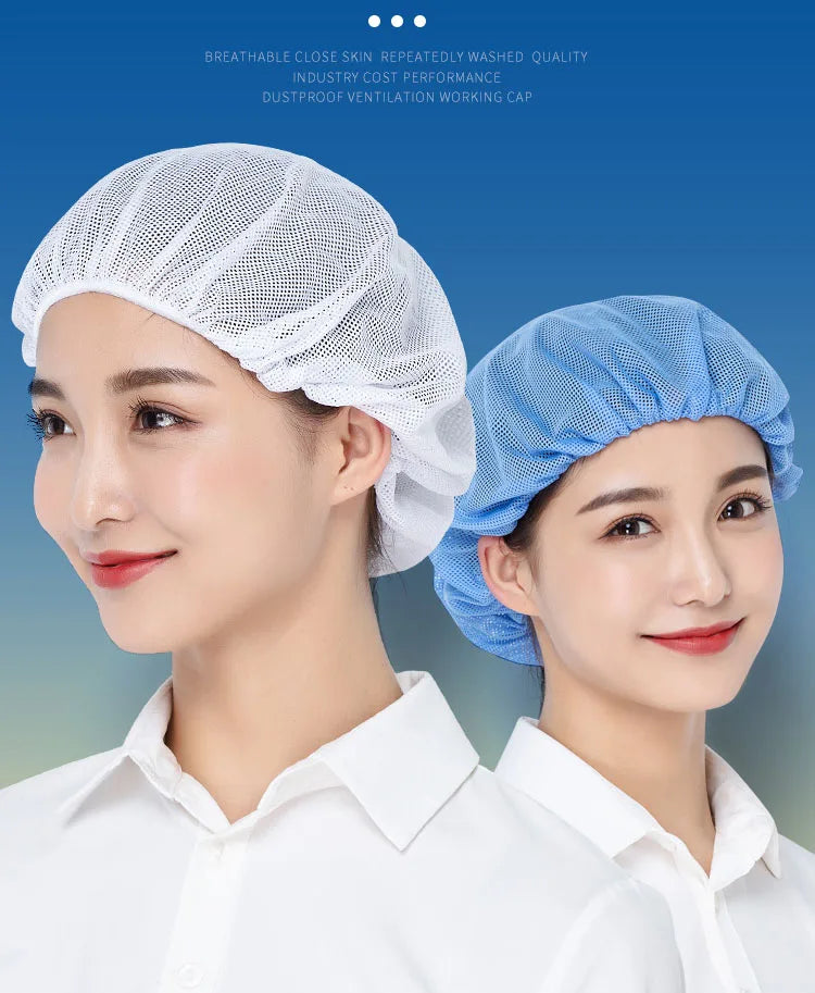 Tubi Premium Breathable Mesh Work Hat – Lightweight Non-Slip Bakery Cap, Chef & Workshop Hat for Cooking, Baking, Food Service (Multicolor)