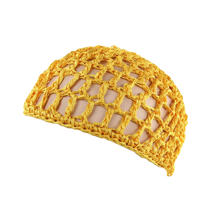 TubiSilk™  1pc Mesh Sleep Bonnet – Breathable Crochet Hair Net Cap for Women; Nighttime Hair Protection