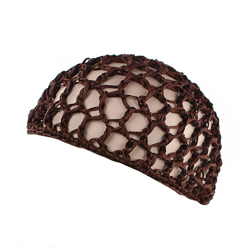 TubiSilk™  1pc Mesh Sleep Bonnet – Breathable Crochet Hair Net Cap for Women; Nighttime Hair Protection