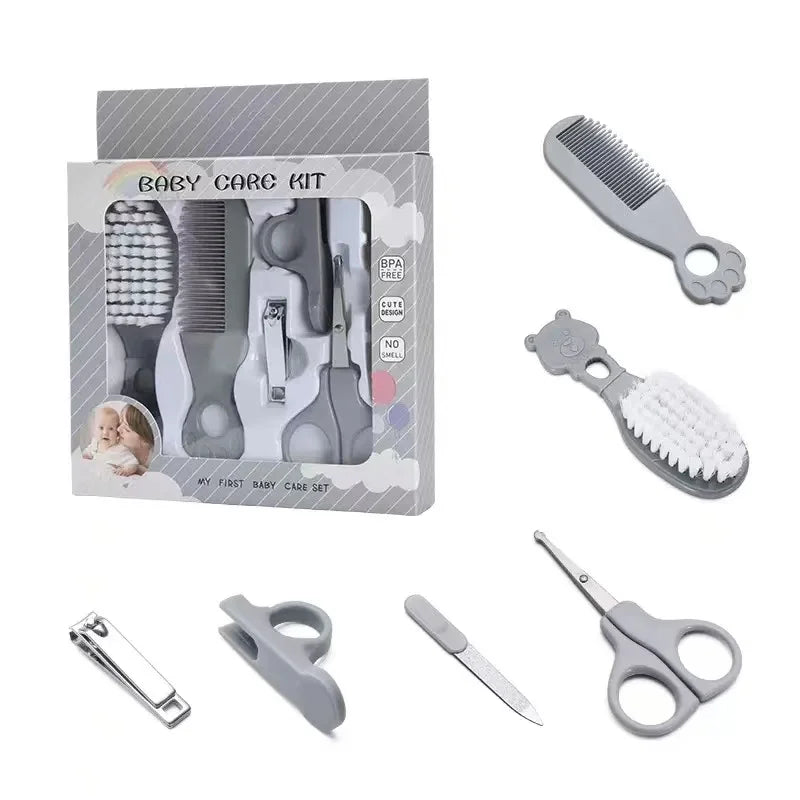 Tubi Baby Grooming Kit, 4-in-1 Essential Care Set with Safety Scissors, Nail Clippers, Brush, Comb, BPA-Free Tools for Ages 1-6 Years