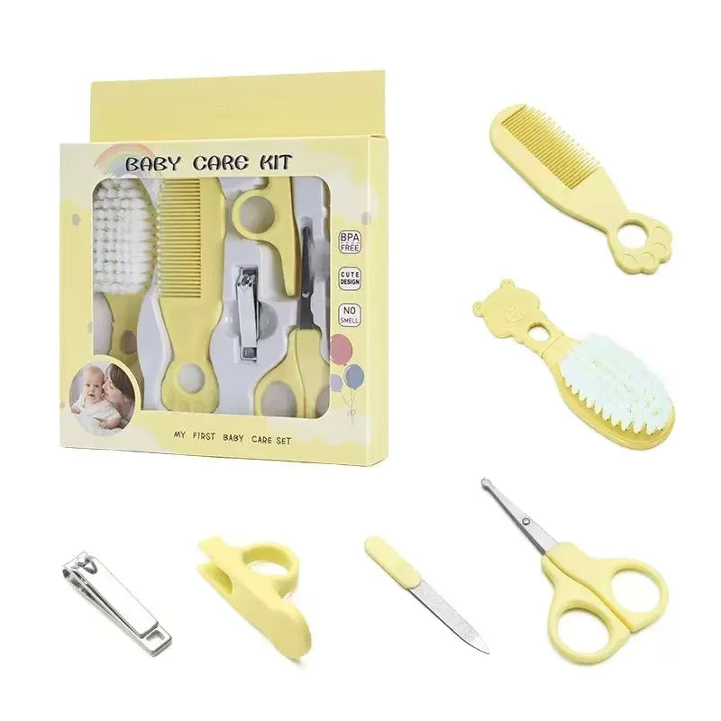 Tubi Baby Grooming Kit, 4-in-1 Essential Care Set with Safety Scissors, Nail Clippers, Brush, Comb, BPA-Free Tools for Ages 1-6 Years
