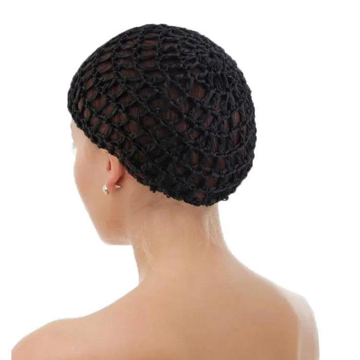 Tubi  2 Pieces  – Breathable Rayon Crochet Hair Nets – Soft Sleep Caps & Snood Head Cover for Women